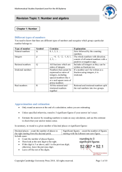 Arithmetic sequences - Cambridge Resources for the IB Diploma