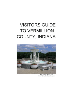 The Vermillion Visitors` Guide - Greater Clinton Chamber of Commerce