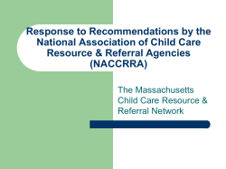 MA Child Care Resource and Referral Network Mission