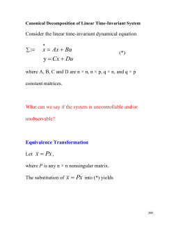 Canonical Decomposition of Linear Time