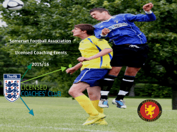 Somerset Football Association Licensed Coaching