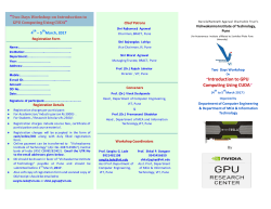 Introduction to GPU Computing Using CUDA