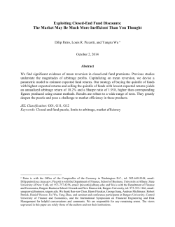 Exploiting Closed-End Fund Discounts