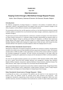 keeping control through a well-defined Change