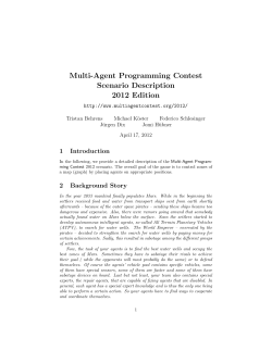 Multi-Agent Programming Contest Scenario Description 2012 Edition