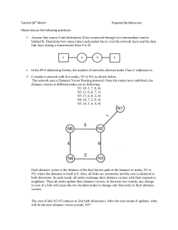 1. Assume that source S and destination D are
