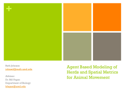 Agent Based Modeling of Herds and Spatial Metrics for Animal