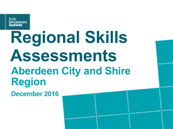 Skills Assessments - Skills Development Scotland