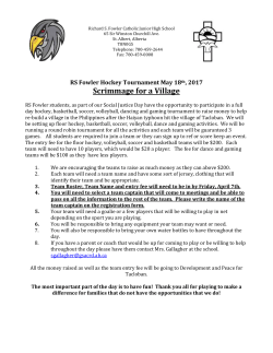 Scrimmage for a Village-2017 - Richard S. Fowler Catholic Junior