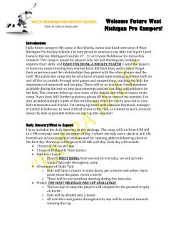 Future West Michigan Pro Campers!