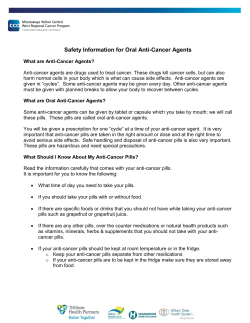 Safety Information for Oral Anti