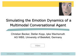 Simulating the Emotion Dynamics of a Multimodal