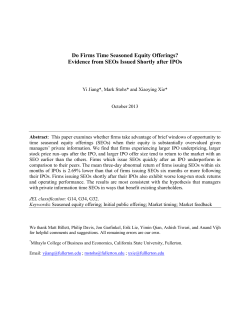 Do firms time their seasoned equity offerings
