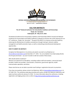 call for abstracts