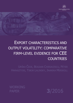 Export characteristics and output volatility: comparative firm