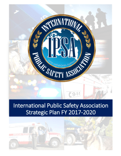 Strategic plan - International Public Safety Association
