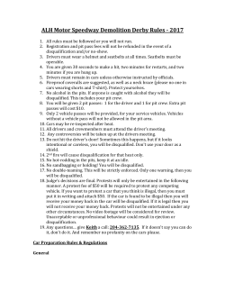 the Rules - ALH Motor Speedway