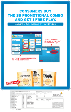 consumers buy the $5 promotional combo and get 1 free play.