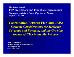 Coordination Between FDA and CMS