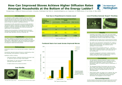 How Can Improved Stoves Achieve Higher Diffusion Rates Amongst