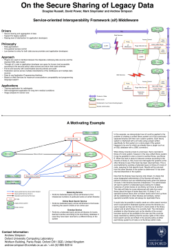 A Motivating Example Service-oriented Interoperability Framework