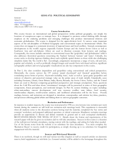 GEOG 4712 SUM 10 syllabus - University of Colorado Boulder