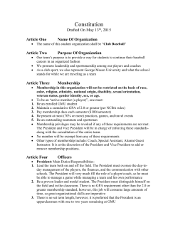 Article One Name Of Organization