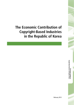 The Economic Contribution of Copyright-Based Industries in