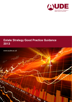 AUDE Estate Strategy Good Practice Guidance (2013)