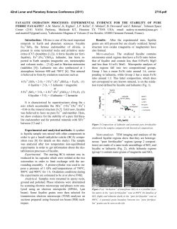 FAYALITE OXIDATION PROCESSES - Lunar and Planetary Institute