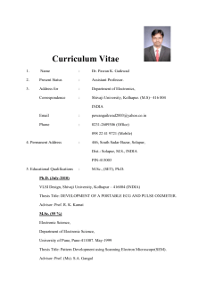 Dr. P.K.Gaikwad - Shivaji University