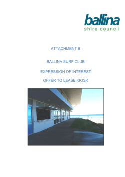 letter of offer to lease kiosk