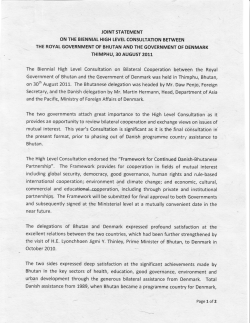 Partnership". The Framework provides for cooperation in fields of