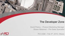 Developer Zone - PCI Geomatics