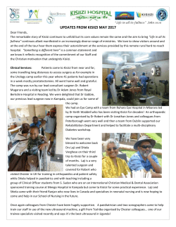 updates from kisiizi may 2017