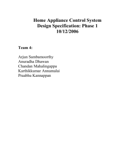 Home Appliance Control System