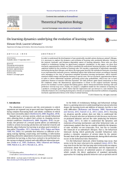 On learning dynamics underlying the evolution of learning rules