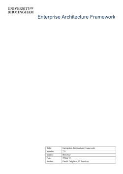 Enterprise Architecture Framework