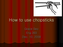 How to use chopsticks