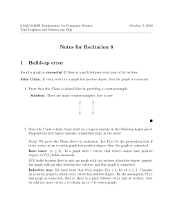 6.042J Mathematics for Computer Science, Recitation 08 Notes