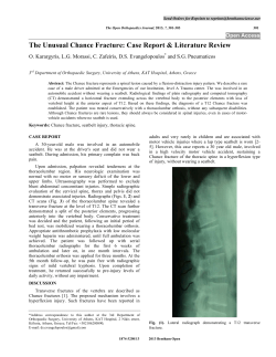 The Unusual Chance Fracture