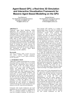 Agent Based GPU, a Real-time 3D Simulation and Interactive