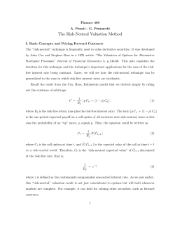 15) The Risk-Neutral Valuation Method