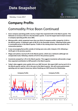 Company Profits Commodity Price Boon Continued