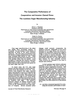 The Comparative Performance of Cooperatives