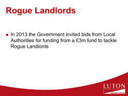 Rogue Landlords Presentation 21 May 2015