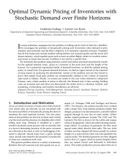 Optimal Dynamic Pricing of Inventories with Stochastic Demand over