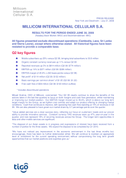 Q2 2009 Earnings Release 0.28MB 21 Jul 2009 Mobile