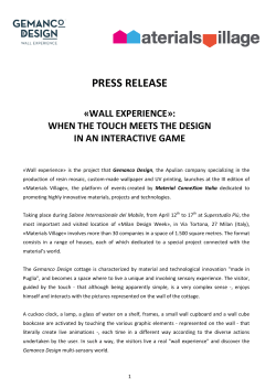 press release - Gemanco Design