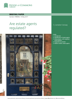 Are estate agents regulated?